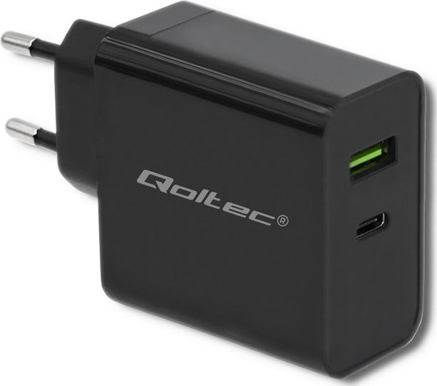 Ładowarka Qoltec 1x USB-A 1x USB-C 3 A (51717)