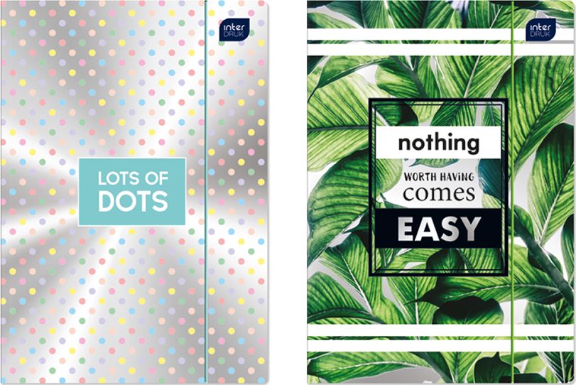 Interdruk Teczka z gumką A4+ Lux UV Metallic