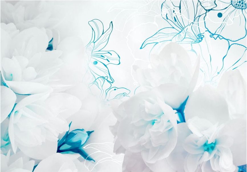 DecoNest Fototapeta - Miękkość puchu - 200X140