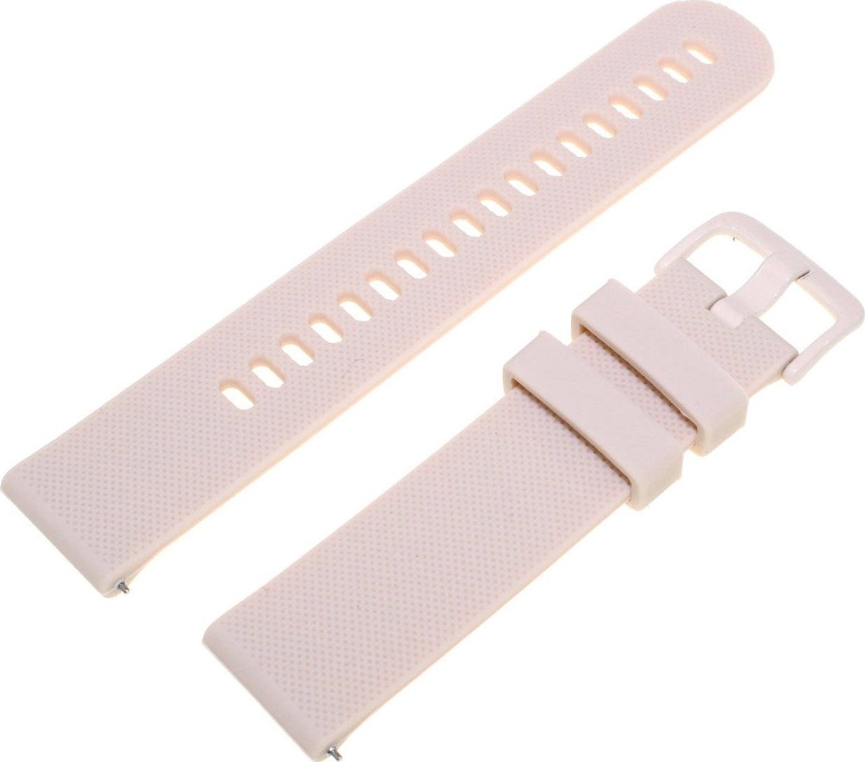 Diloy Silikonowy pasek do zegarka 22 mm Diloy SBR42.22.23 kremowy