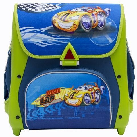 TORNISTER AUTA usztywniany 21L zielono-niebieski