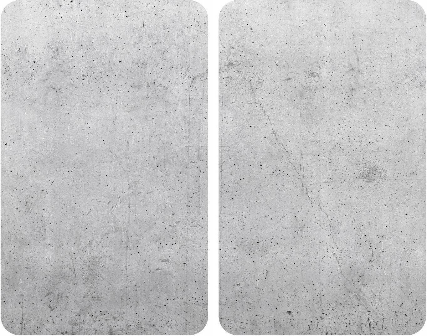 Wenko Szklane płyty na kuchenkę, 2 sztuki, Beton, WENKO