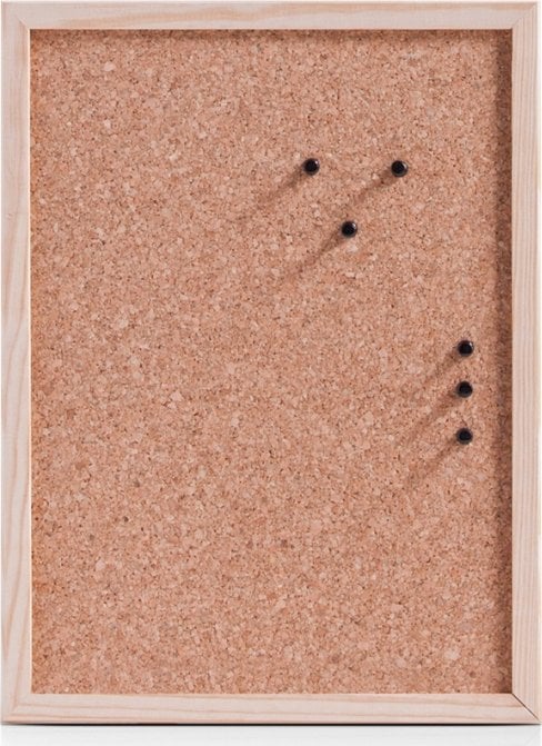 Zeller Tablica korkowa na notatki, 30 x 40 cm