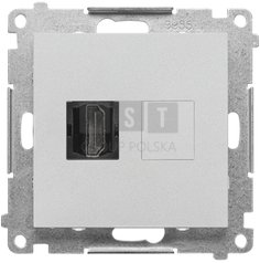 TGHDMI.01/143 Simon 55 Gniazdo HDMI (moduł) Aluminium mat TGHDMI.01/143