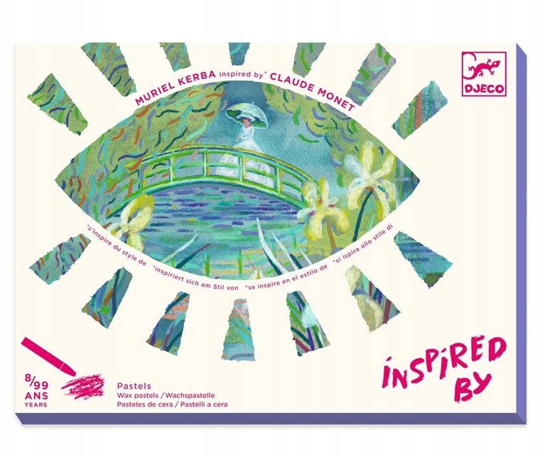 Djeco Įkvėpimas - Tapyba su kreidelėmis - Tvenkinys su vandens lelijomis