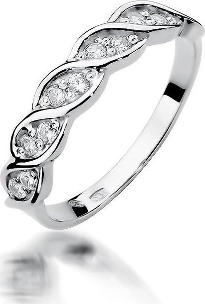 Best Diamonds złoty pierścionek z brylantem 0.20ct 17
