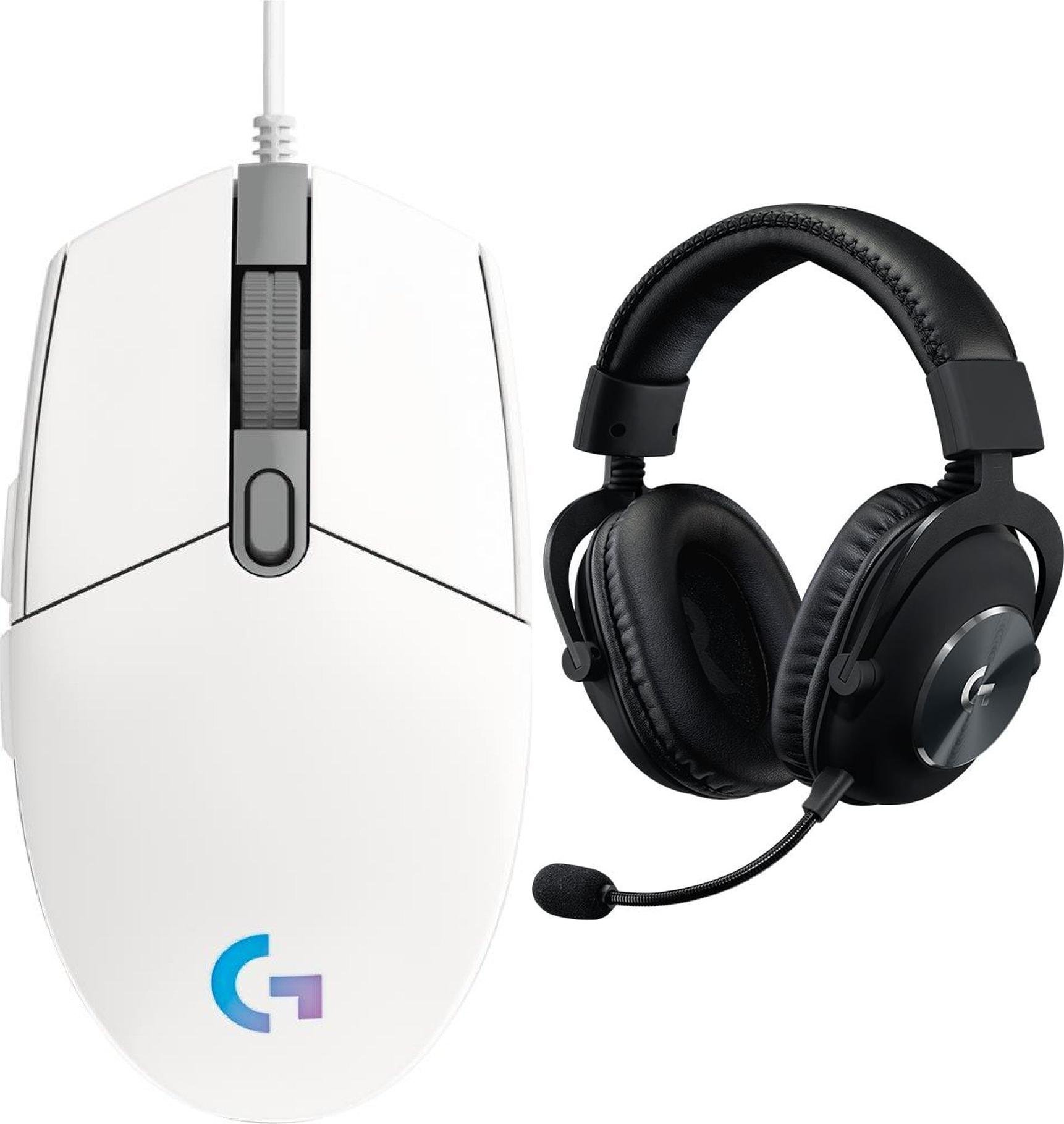 Mysz Logitech G102 Lightsync (910-005824) + G Pro X Czarne (981-000818)