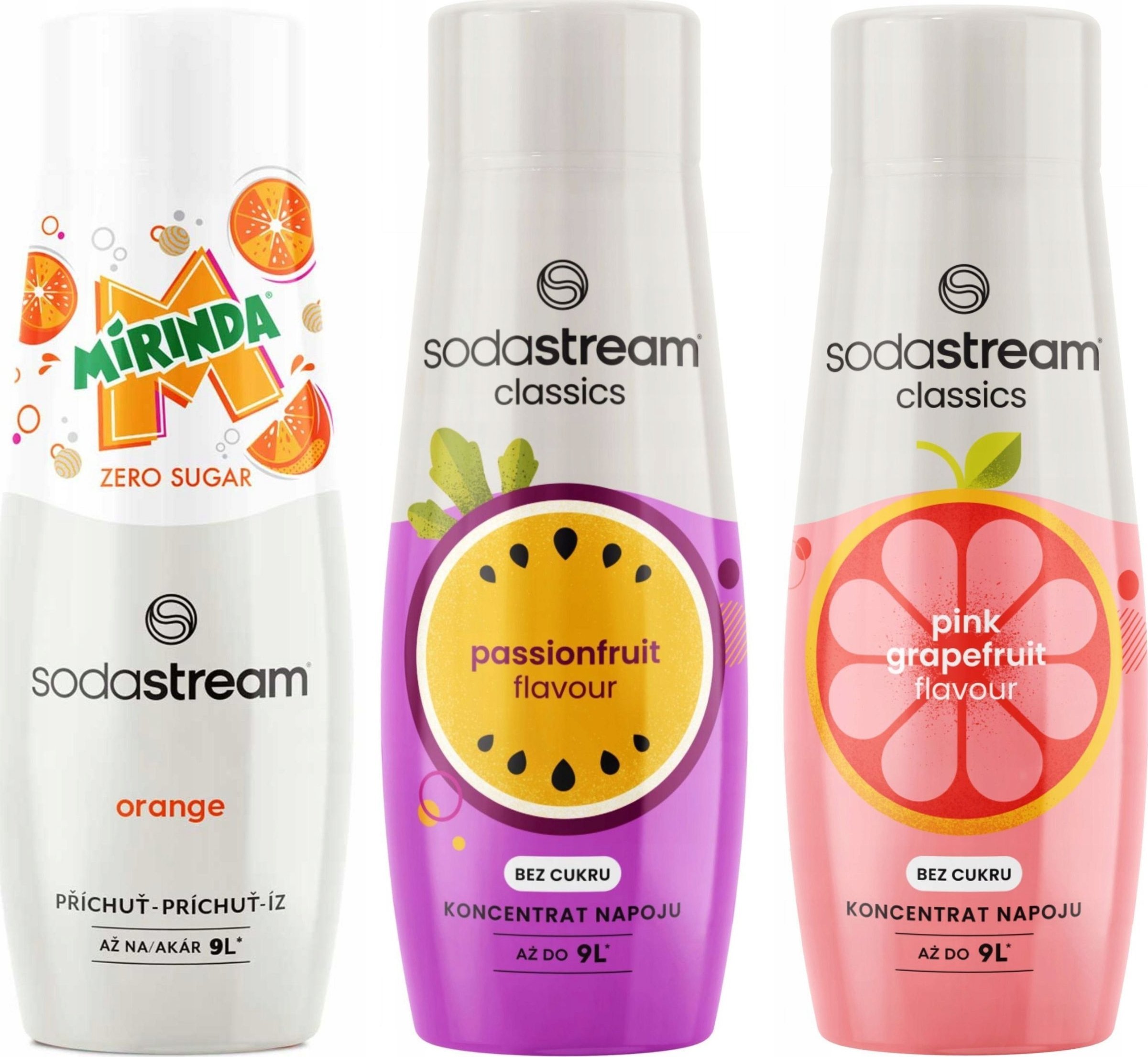 Syrop do saturatora SodaStream Mirinda Zero + Passionfruit + Grapefruit