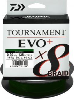 Daiwa Plecionki Daiwa Torunament X8 EVO 135m zielone 0,20 mm