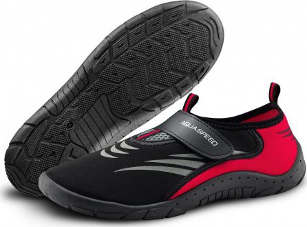 Aqua-Speed Obuwie na plażę Buty do wody czarno-czerwone Aqua Speed Rozmiar 44