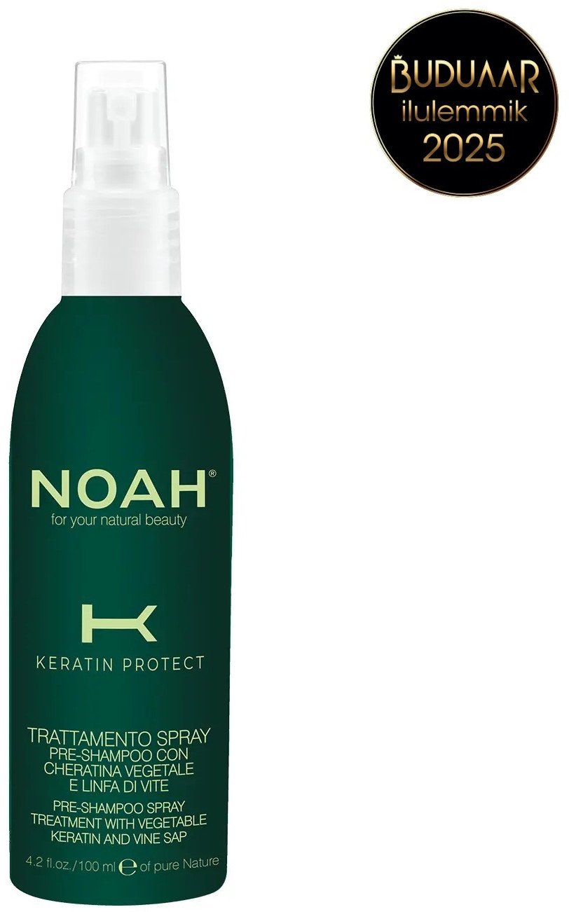 Atkuriamasis plaukų purškiklis su augaliniu keratinu Noah Keratin Protect Pre-Shampoo Spray, 100 ml