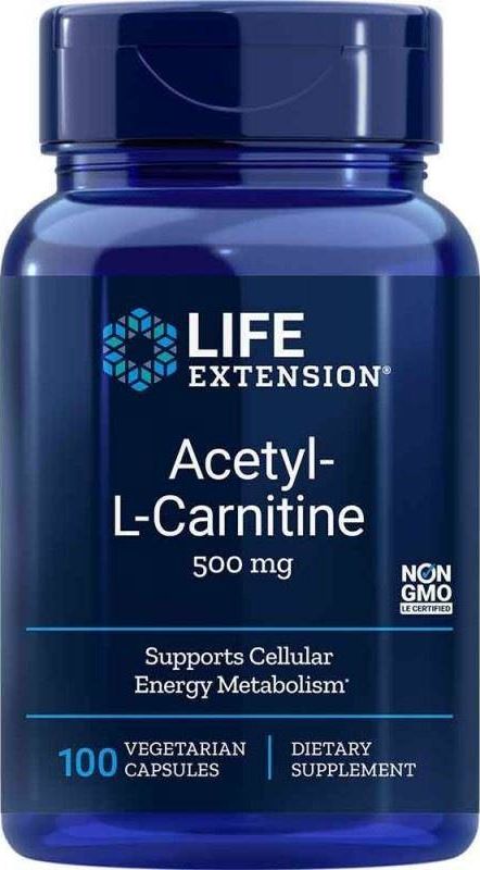 Life Extension Life Extension - Acetyl-L-Carnitine, 500mg, 100 vkaps
