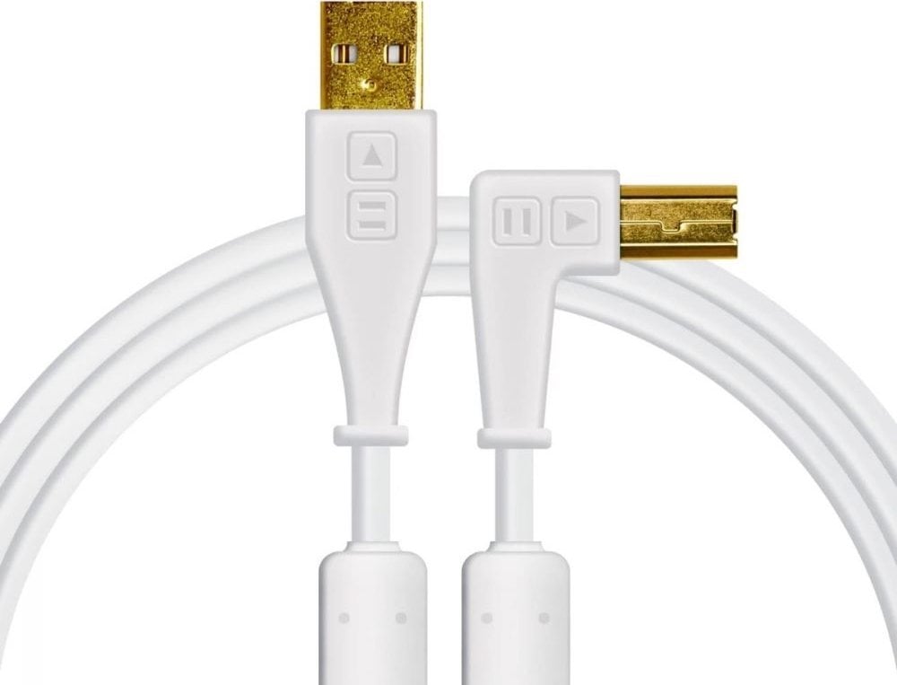 Kabel USB DJ TECHTOOLS Chroma Cable USB 1.5 m łamany biały