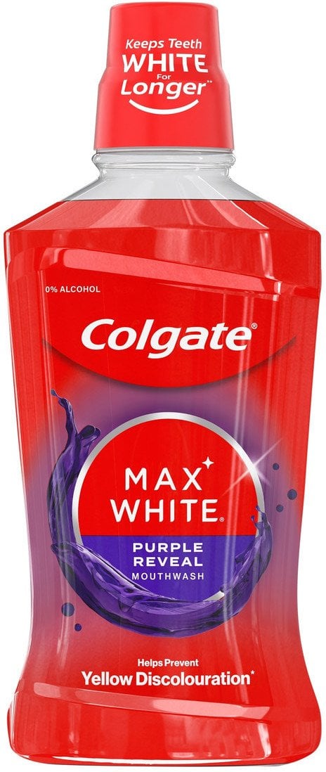 COLGATE Plax Max White Płyn do płukania jamy ustnej Purple Reveal 500 ml