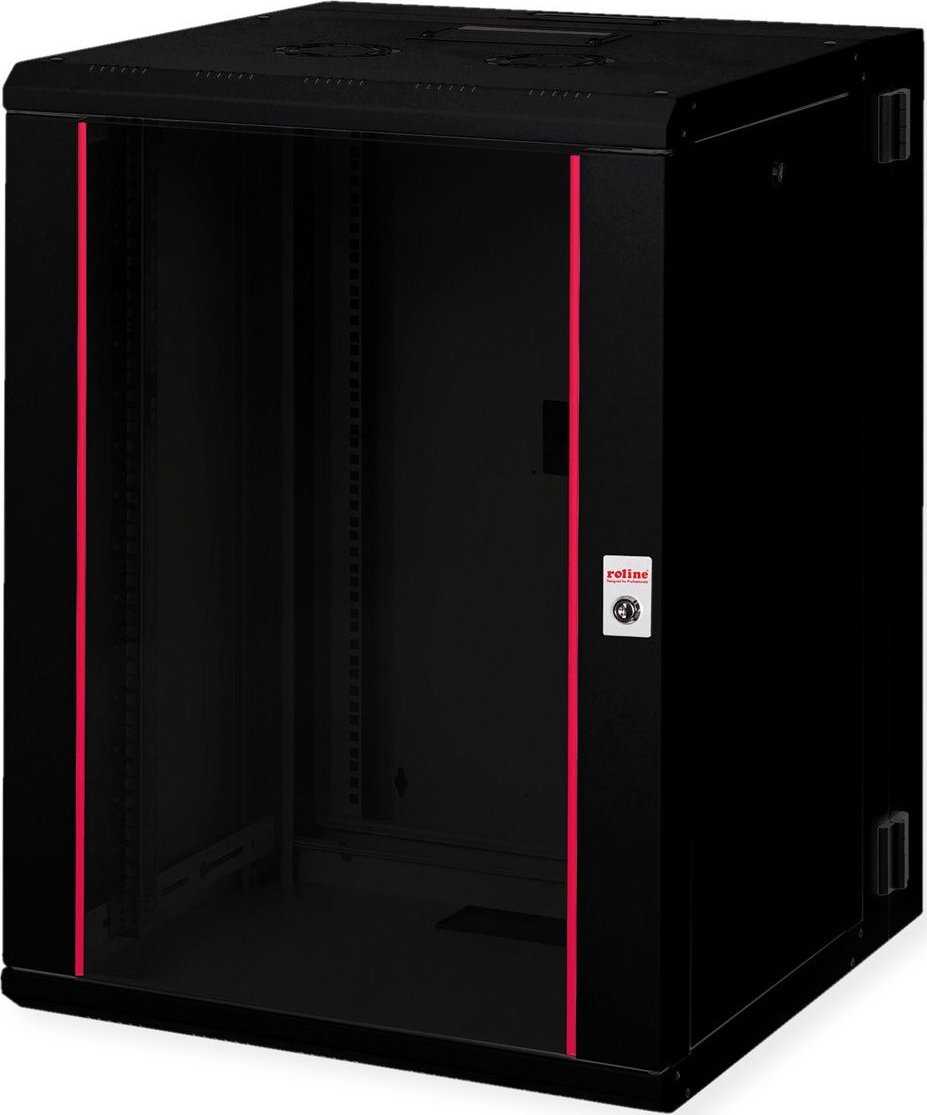 Szafa Roline ROLINE Wandgeh�use Pro 48,26cm 19Zoll 16 HE 600x600 BxT zweiteilig schwenkbar schwarz