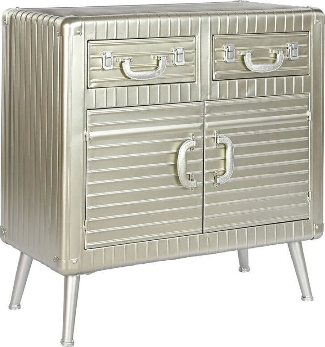 Bigbuy Home Kredens Home ESPRIT Srebrzysty 80 x 39 x 82 cm