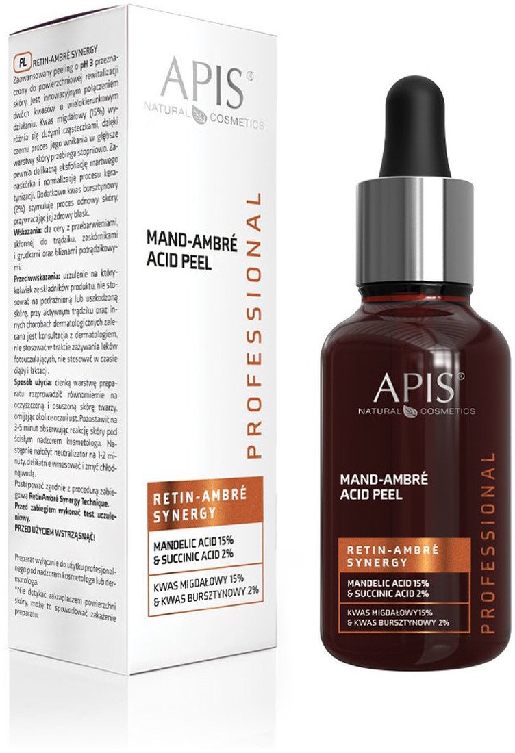Apis Retin - Ambre Synergy Kwas Migdałowy 15% & Kwas Bursztynowy 2% 30ml