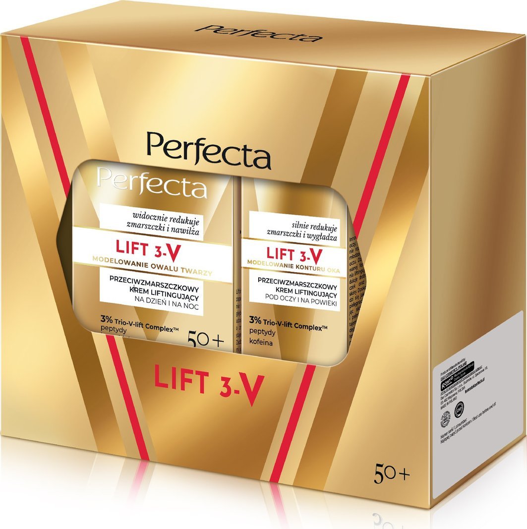 Dax PERFECTA Zestaw prezentowy lift 3-v(krem 50+ na dzień i noc + krem pod oczy )