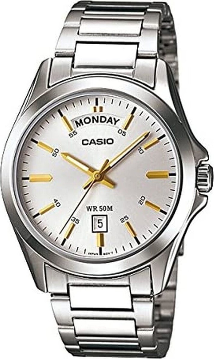 Zegarek Casio Męski MTP-1370D-7A2VDF srebrny 40mm