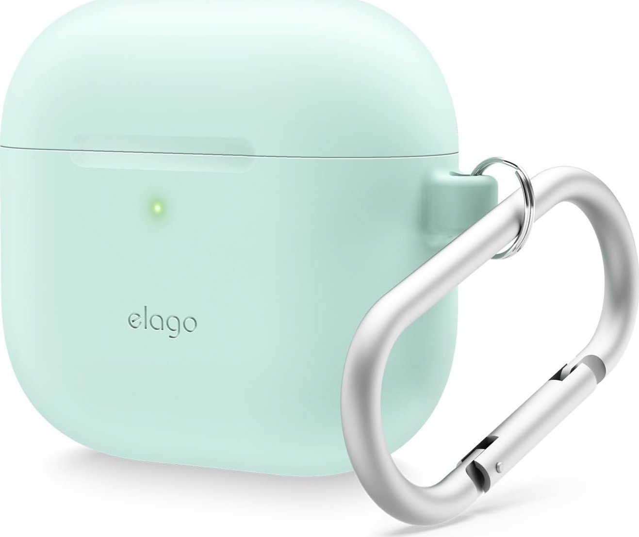 Elago Elago AirPods 4 Hang Silicone Case - etui z karabińczykiem do AirPods 4 miętowe - Gwarancja bezpieczeństwa. Proste raty. Bezpłatna wysyłka od 17