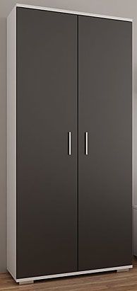 Elior Szafa na ubrania Pixelo 3R - biała + czarna