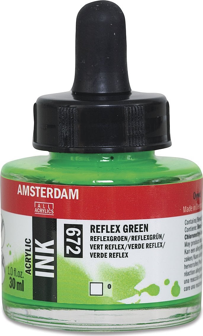 Artequipment Amsterdam Acrylic Ink Bottle Reflex Green 672