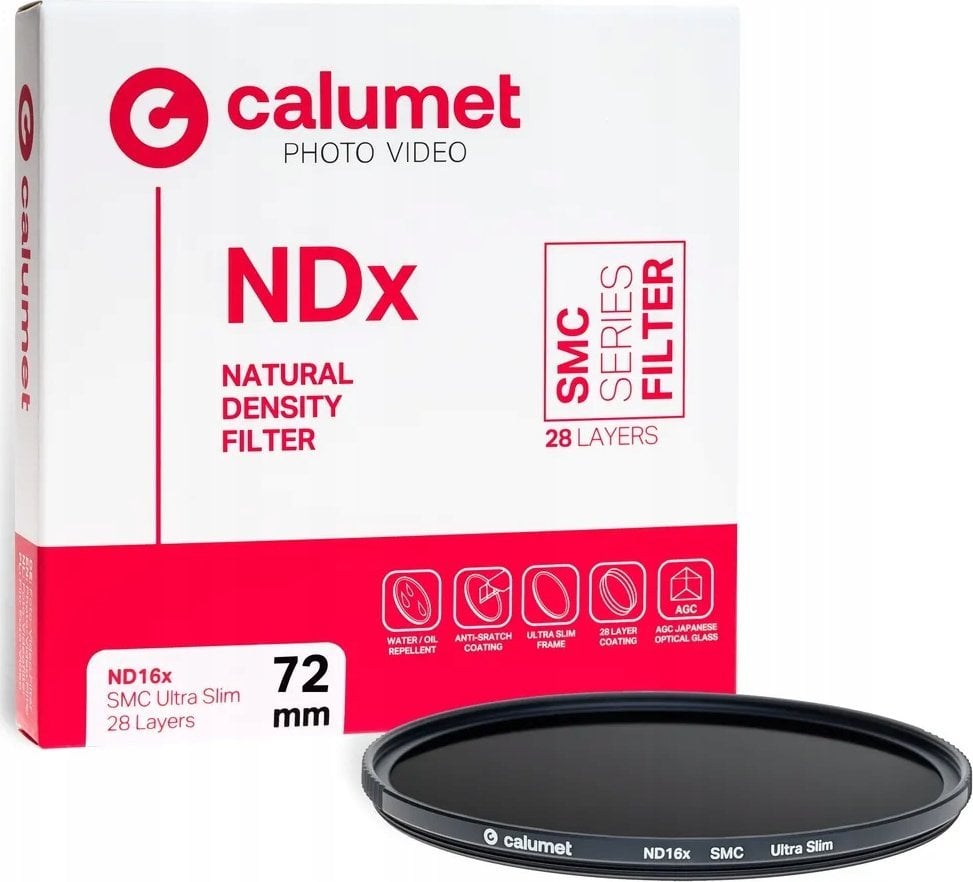Filtr Calumet Calumet Filtr ND16x SMC 72 mm Ultra Slim 28 Layers