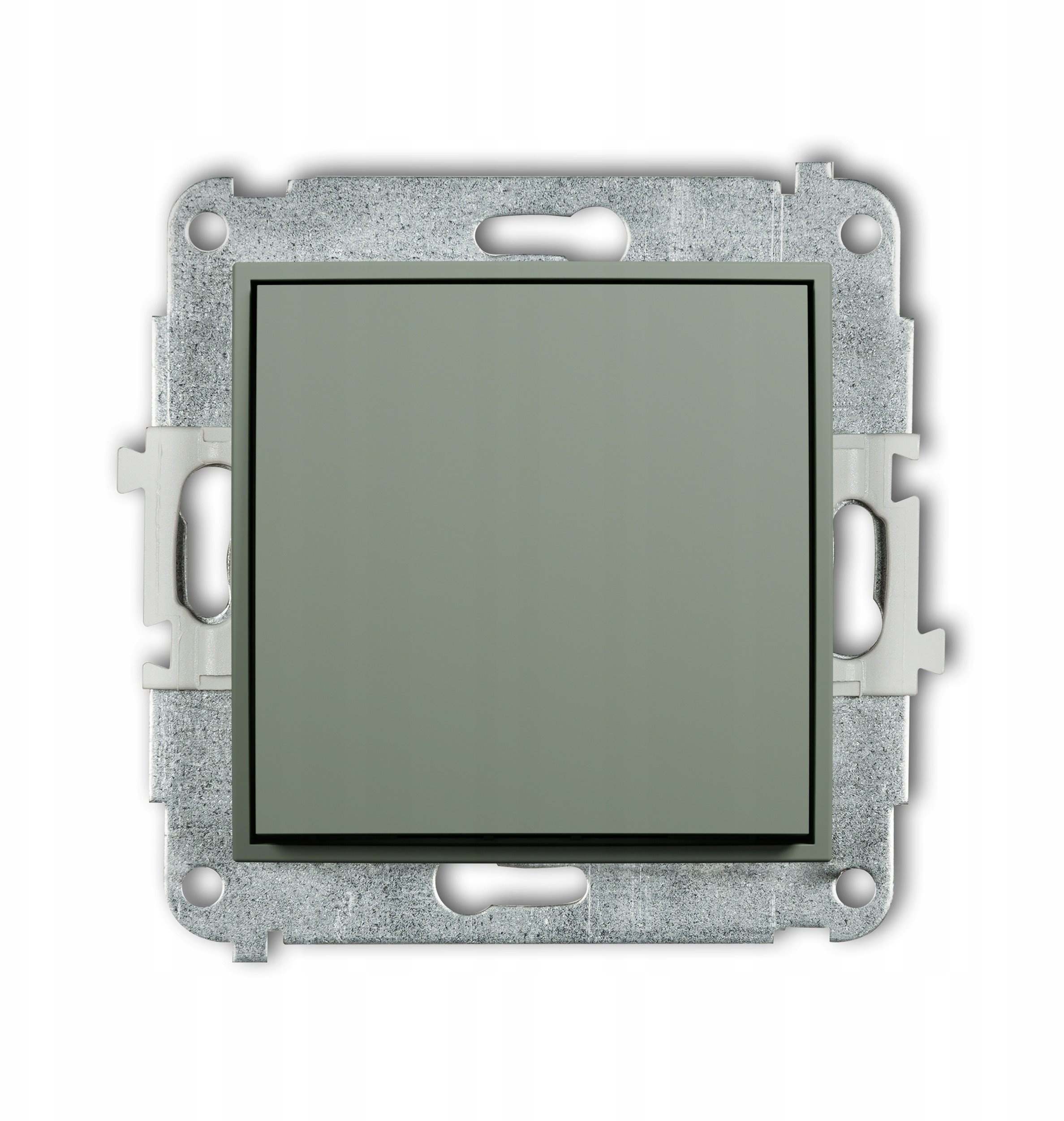 Karlik MINI Mechanizm łącznika zwiernego jednobiegunowy (jeden klawisz bez piktogramu) szałwiowy 61MWP-4.1