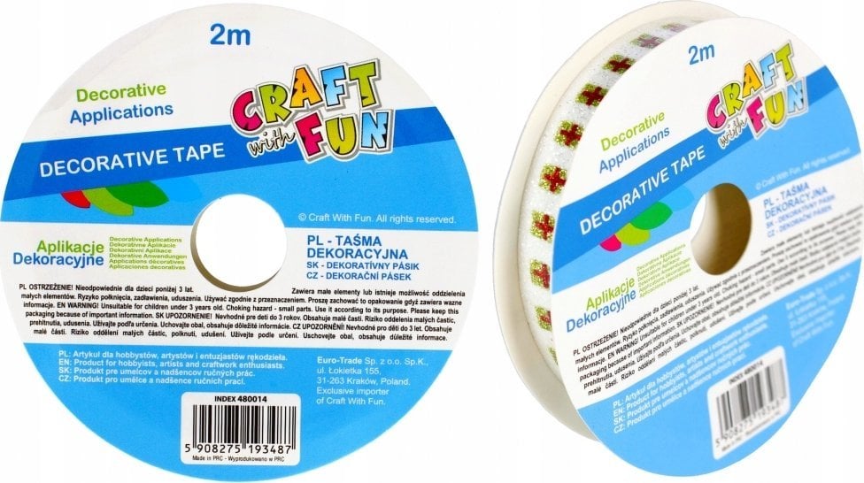 Craft with Fun OZDOBA BN TASMA OZDOB BROK SPRZYL 10MM2M CF 12/1