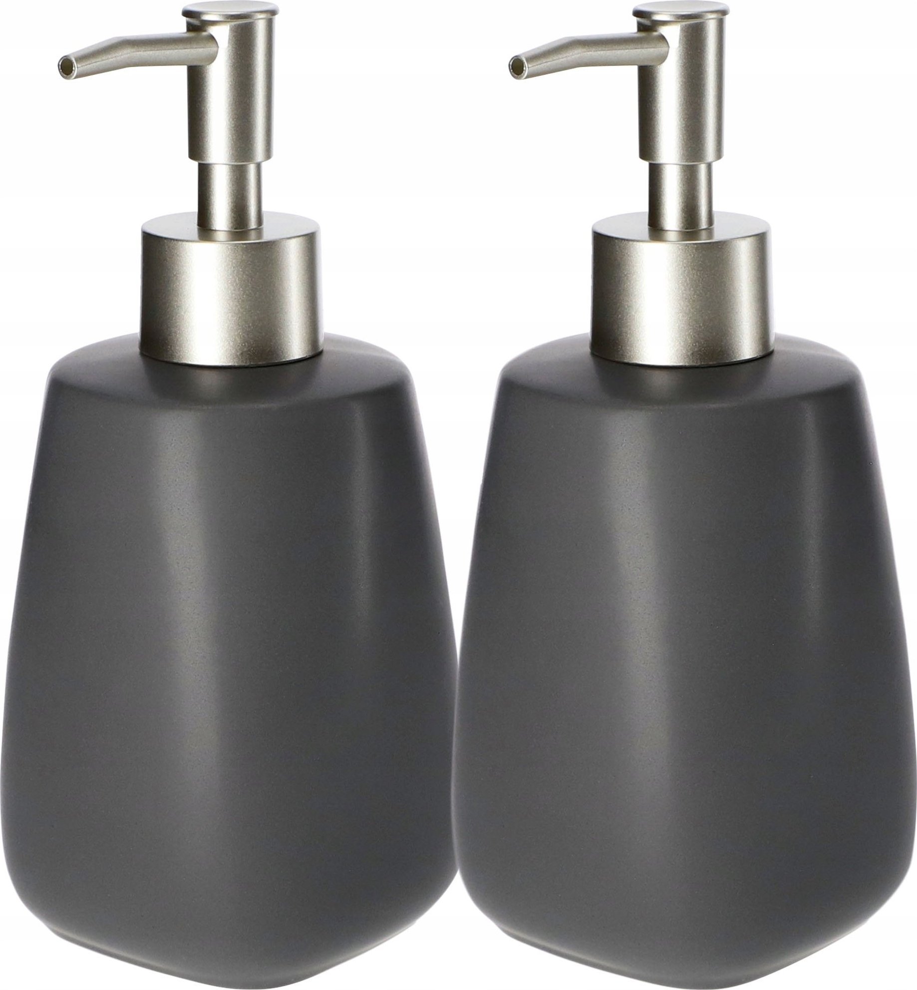 Dozownik do mydła Kadax Dozownik Na Mydło Płyn Pojemnik Szary 2 x 400ml