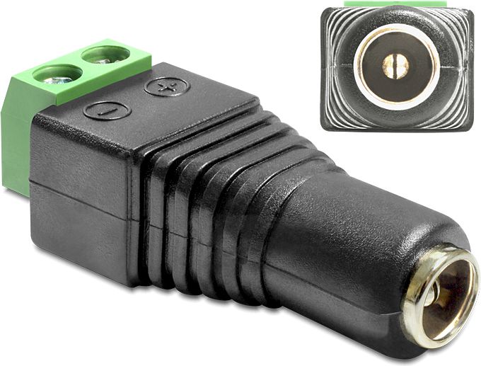 Delock Adapter 2 Pin - DC 2.5 x 5.5mm (65485)