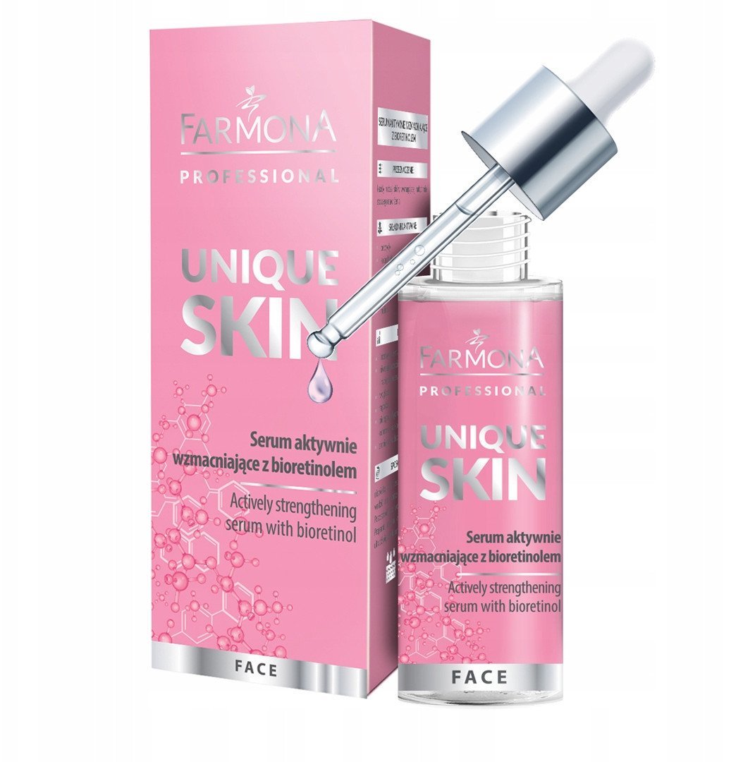 Farmona UNIQUE SKIN Serum aktywnie wzmacniający na noc z bioretinolem 30 ml