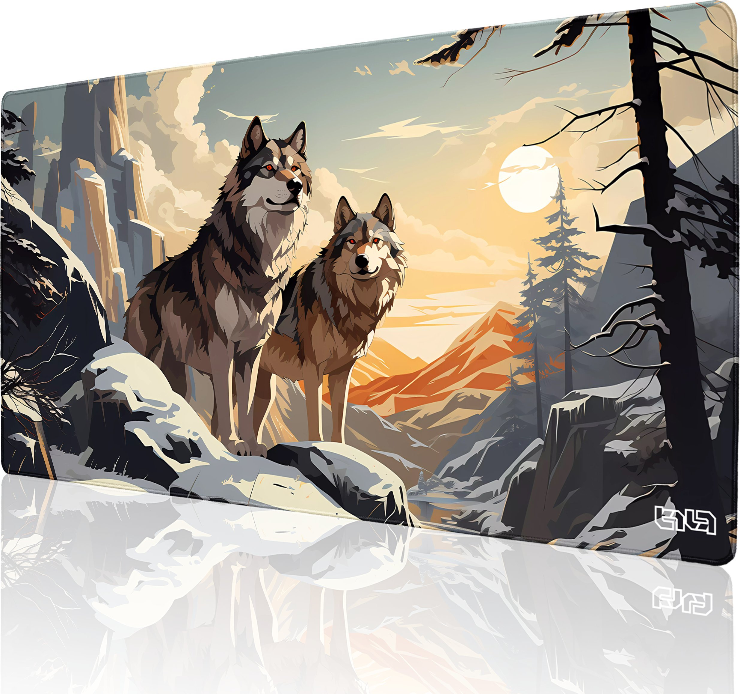 Podkładka Tilt PODKŁADKA GAMINGOWA Wilcze Lądy 100x50 TILT Dla gracza Wodoodporna