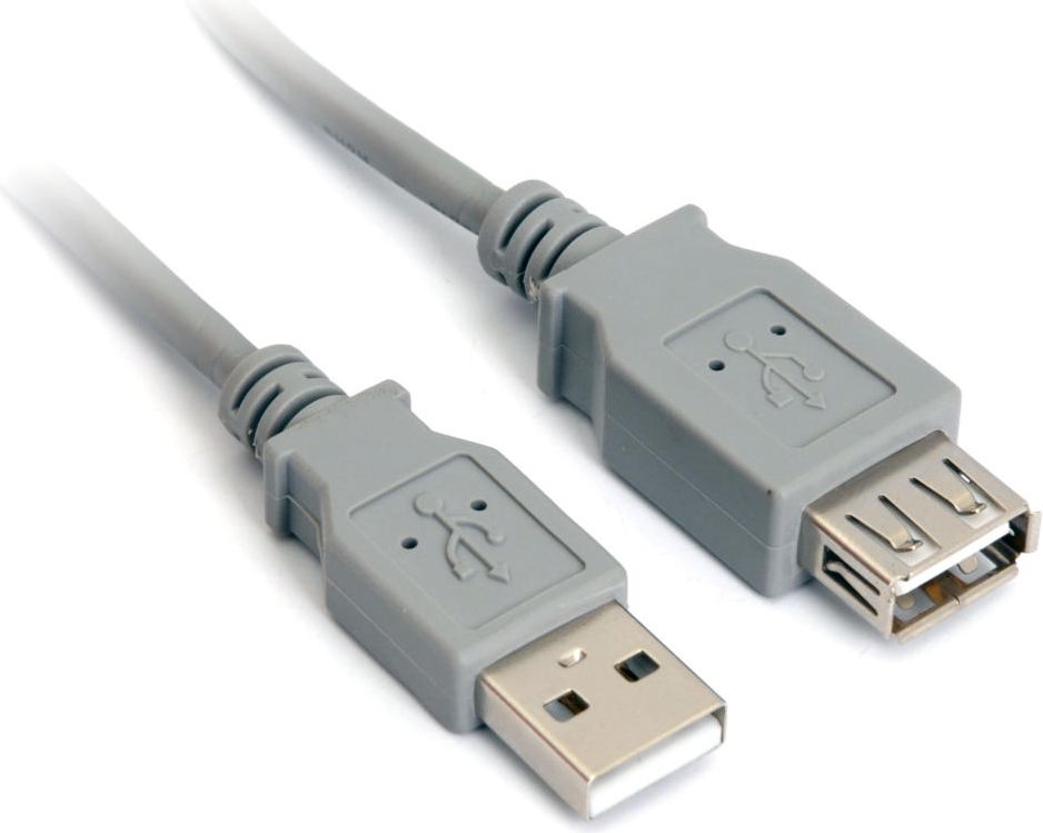 Kabel USB PremiumCord USB-A - USB-A 0.5 m Szary (kupaa05)