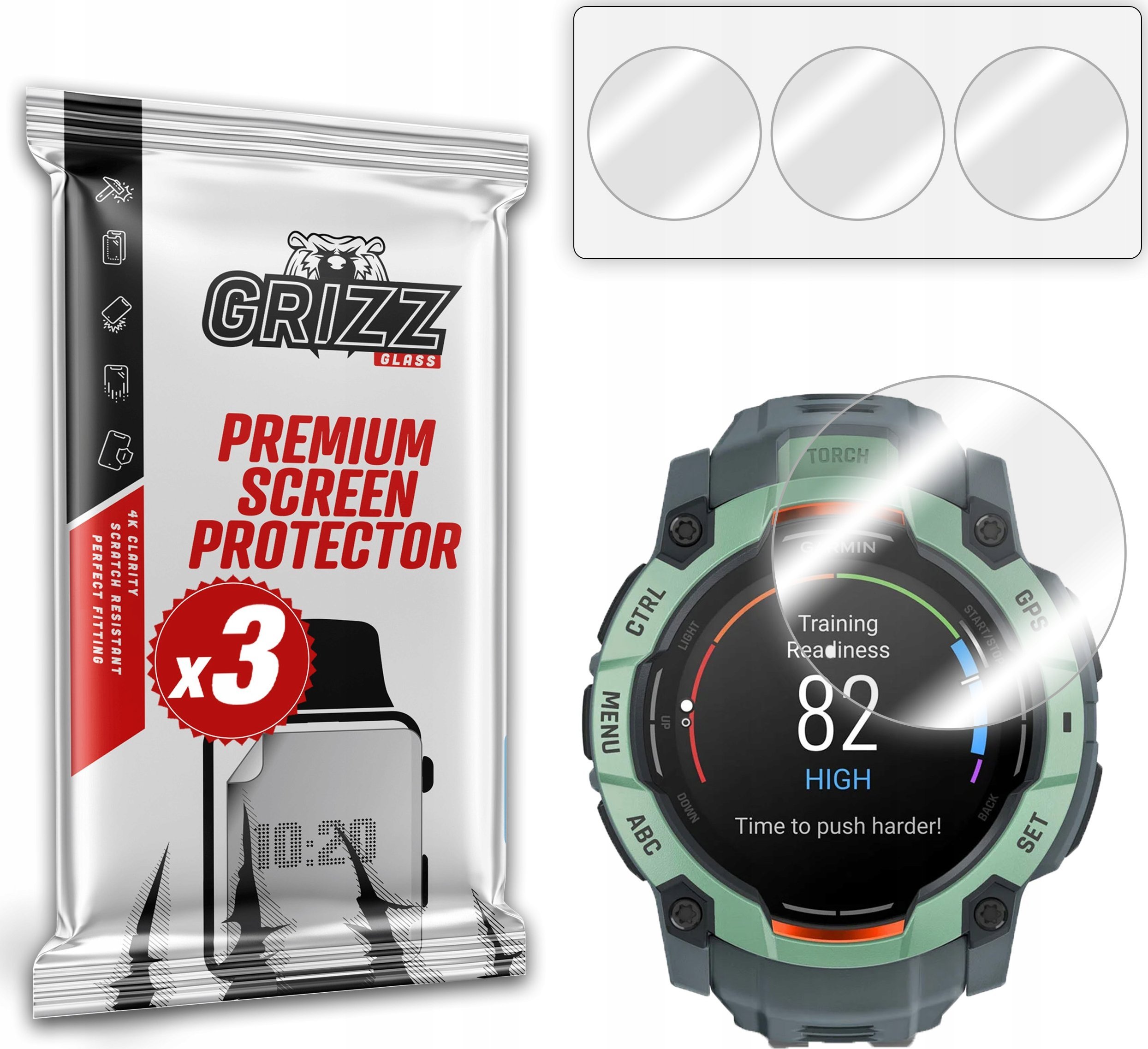 Folia hydrożelowa GrizzGlass Hydrofilm do Garmin Instinct 3 50mm