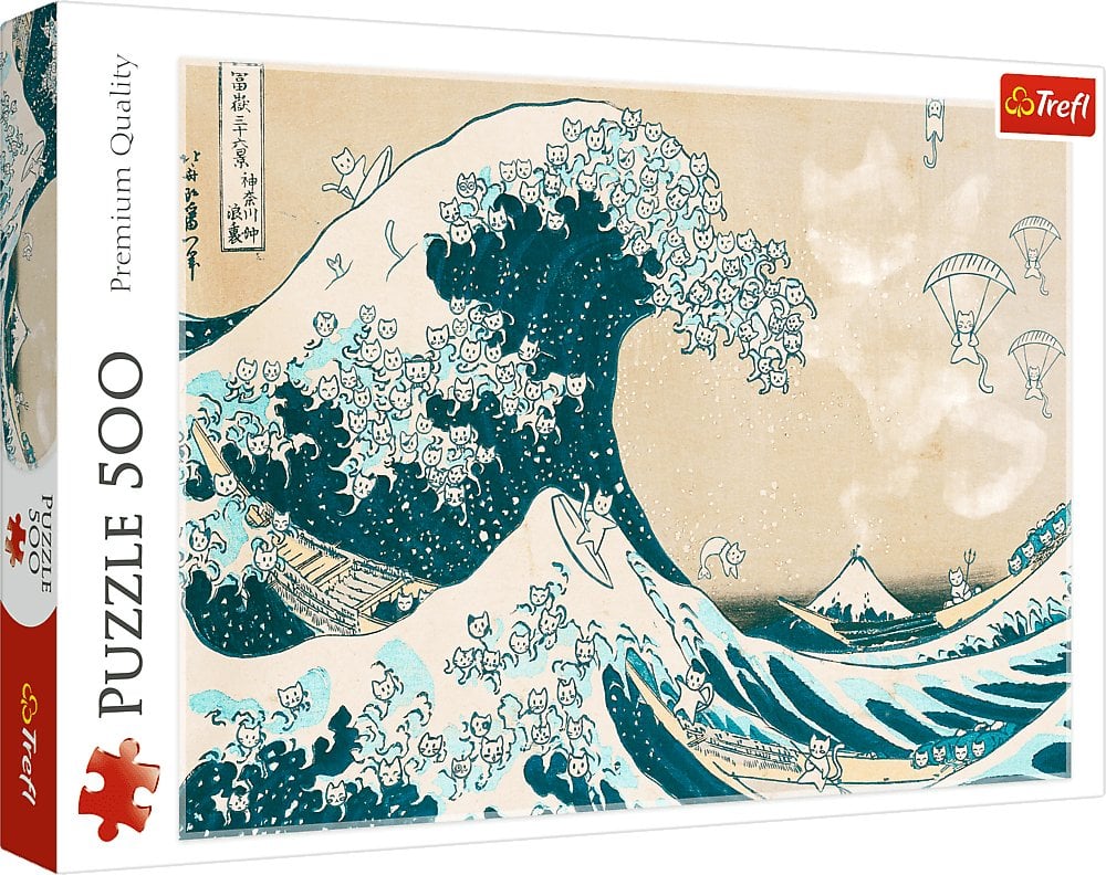 Trefl Puzzle Wielka kocia fala 500 elementów (37537)