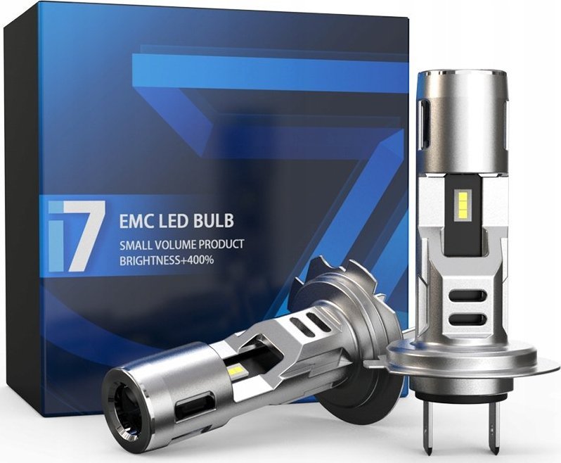 SKLEPLEDY ŻARÓWKI LED H7 BEZ ADAPTERÓW i7 400% MOCNE 6500k