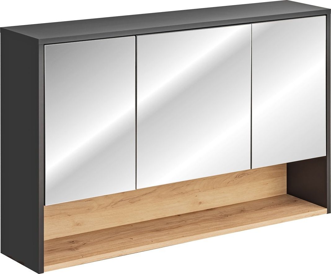 Comad Szafka łazienkowa BORNEO COSMOS 843 grafitowa z lustrem