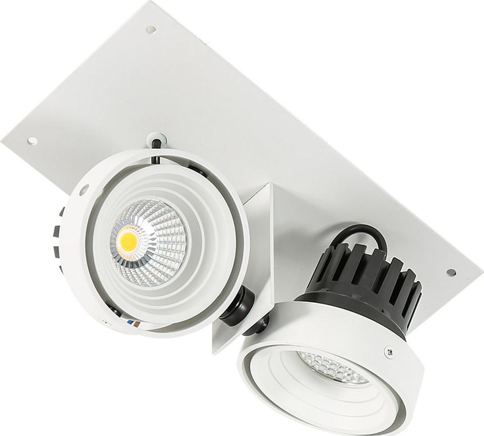 Lampa sufitowa Italux Patrizio Double 4000K GL7118-2/2X12W 4000K WH+BL