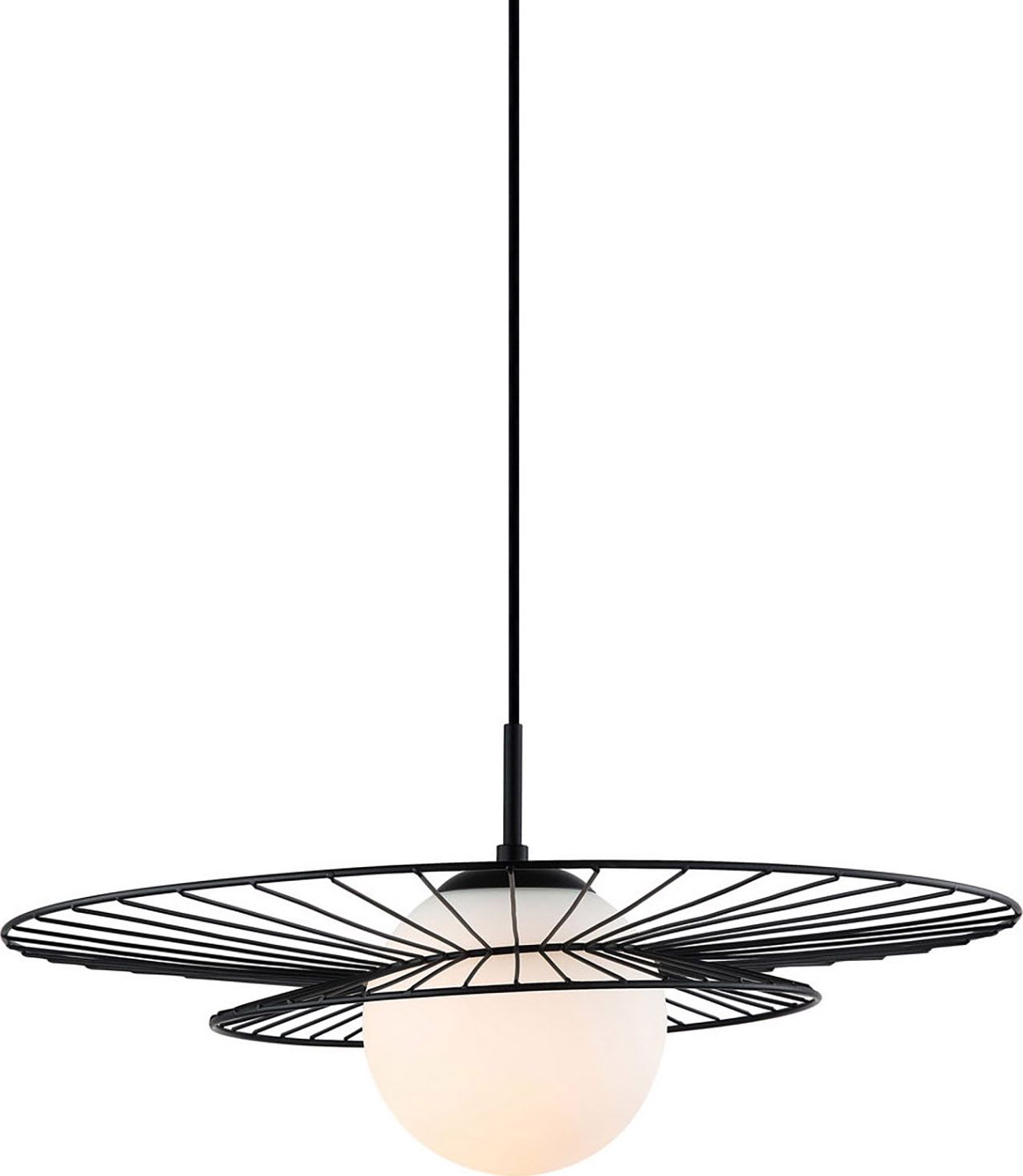Lampa wisząca Italux Alison nowoczesna czarny (MDM-4001/1 BK)