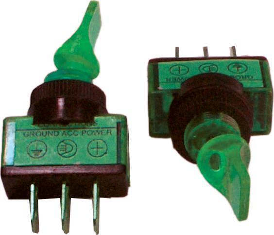 Złącze przełącznik ASW-14D zielony