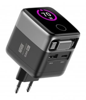 Ładowarka sieciowa Newell GaN 70 W TFT - EU