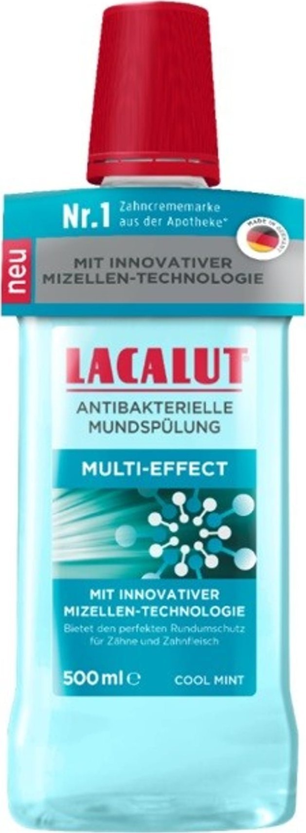 Zdrovit LACALUT Multi-Effect Antybakteryjny płyn do płukania jamy ustnej z technologią micelarną 500 ml