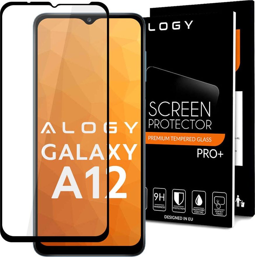 Alogy Szkło Alogy Full Glue case friendly do Samsung Galaxy A12 Czarne
