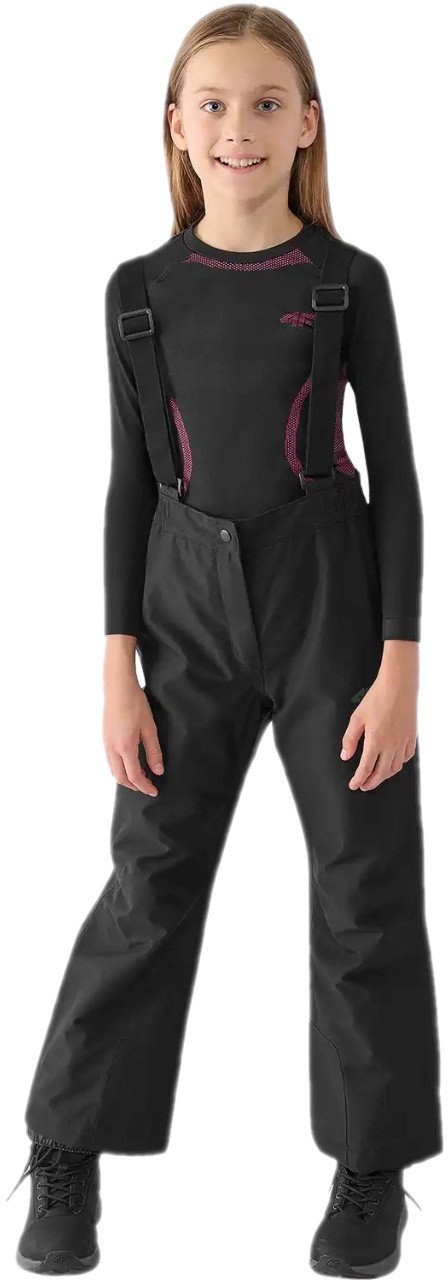 SPODNIE DZIECIĘCE NARCIARSKIE 4F FNK F659 K. GŁĘBOKA CZERŃ r.146