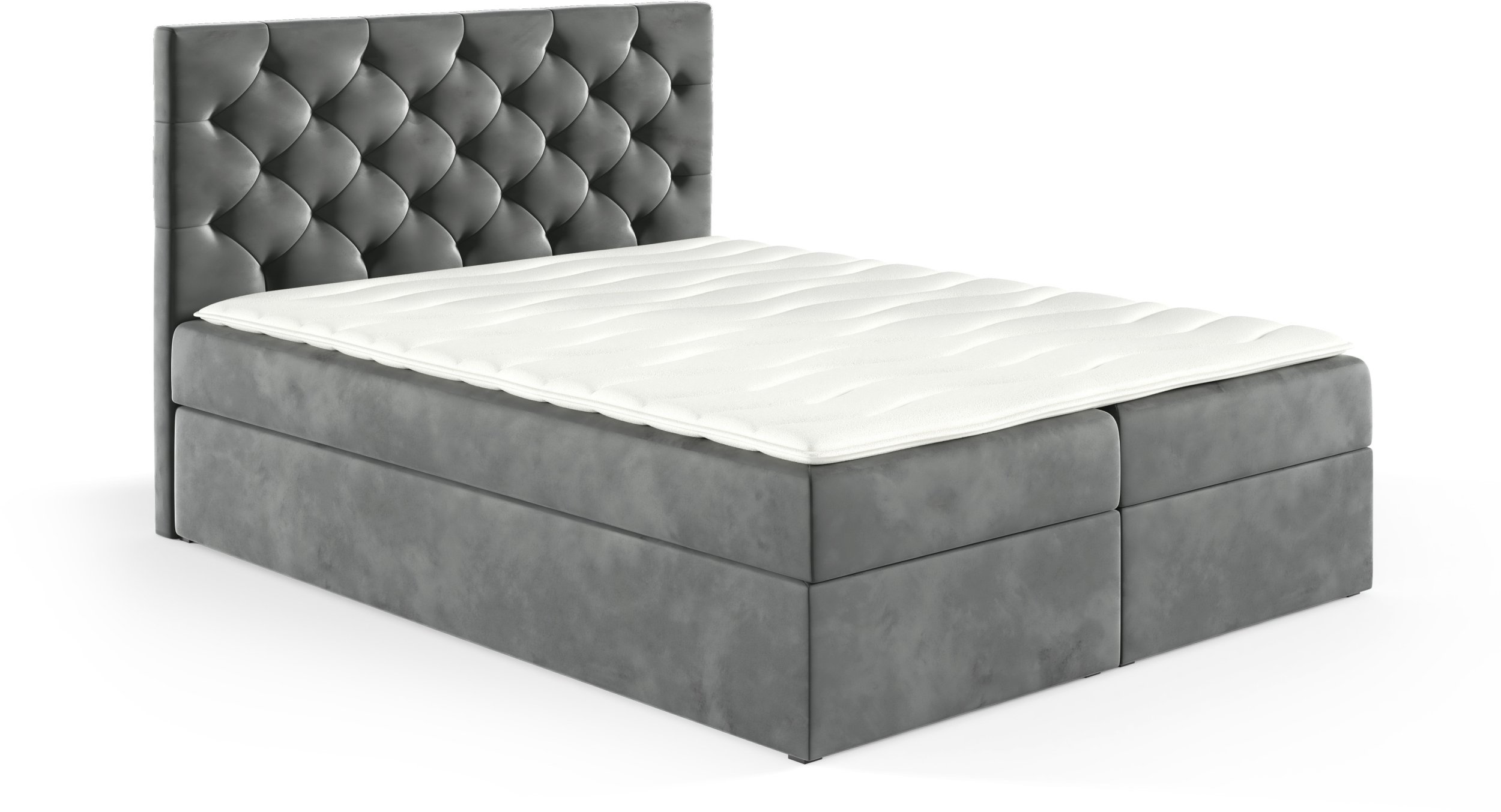 Łóżko kontynentalne Sara Box 120x200 bez nóg riviera 91