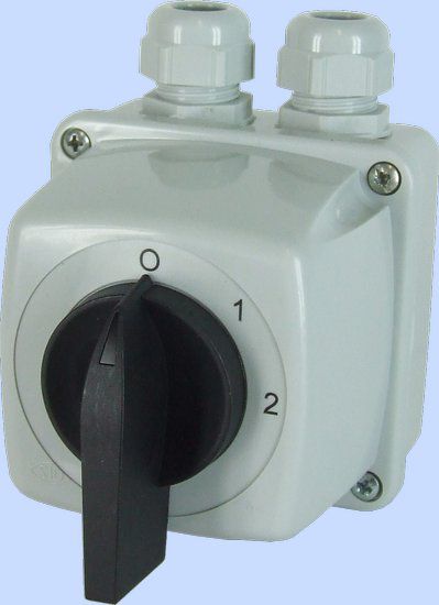 Elektromet Łącznik krzywkowy 0-1-2 5P 25A w obudowie IP44 Łuk E25-33 (952532)