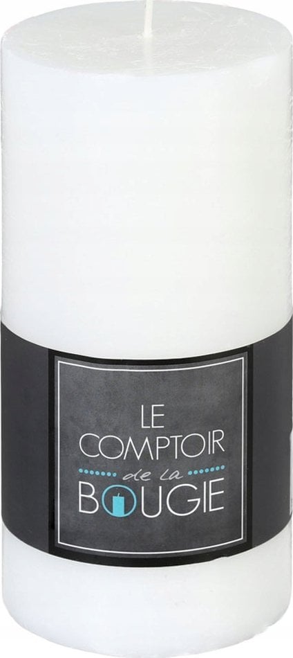 Atmosphera Świeca w kolorze białym, świeczka ozdobna 6,8x14 cm Atmosphera