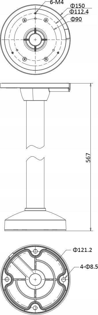 Hikvision Uchwyt HIKVISON DS-1271ZJ-130-TRL