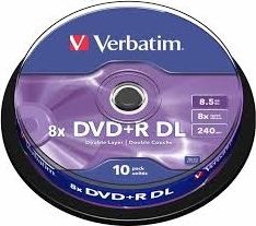 Verbatim DVD+R DL 8.5 GB 8x 10 sztuk (43666)
